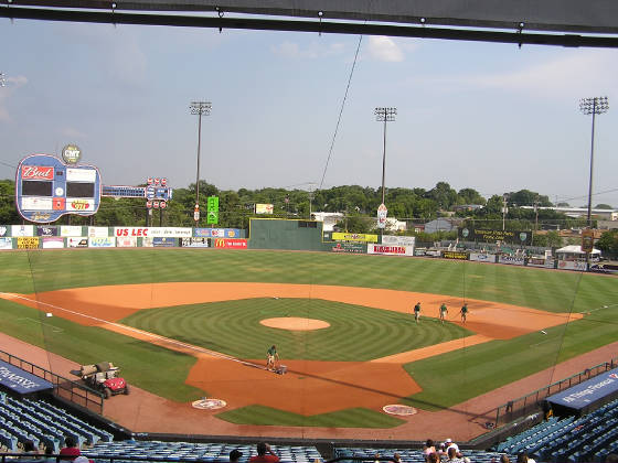 Greer Stadium - From behind Home Plate - Nashville