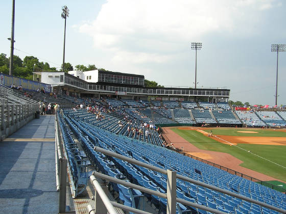 The stands at Greer Stadium - Nashville