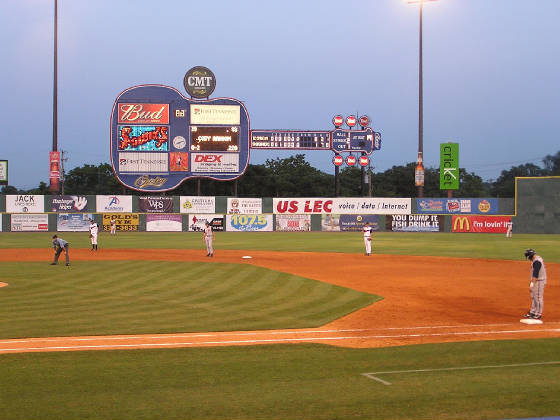 Another view of the Scoreboard - Greer Stadium